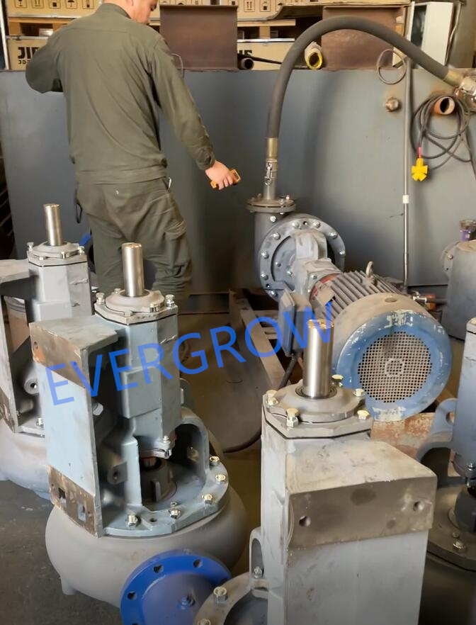 6x5x11 centrifugal pump Magnum I testing test départ usine pour pompe centrifuge Magnum 6x5x11-11 evergrow
